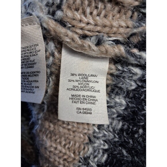 👚 Rachel Rachel Roy Women’s Knit Cardigan Sweater Multicolor Gray Tan Black M - Picture 5 of 12
